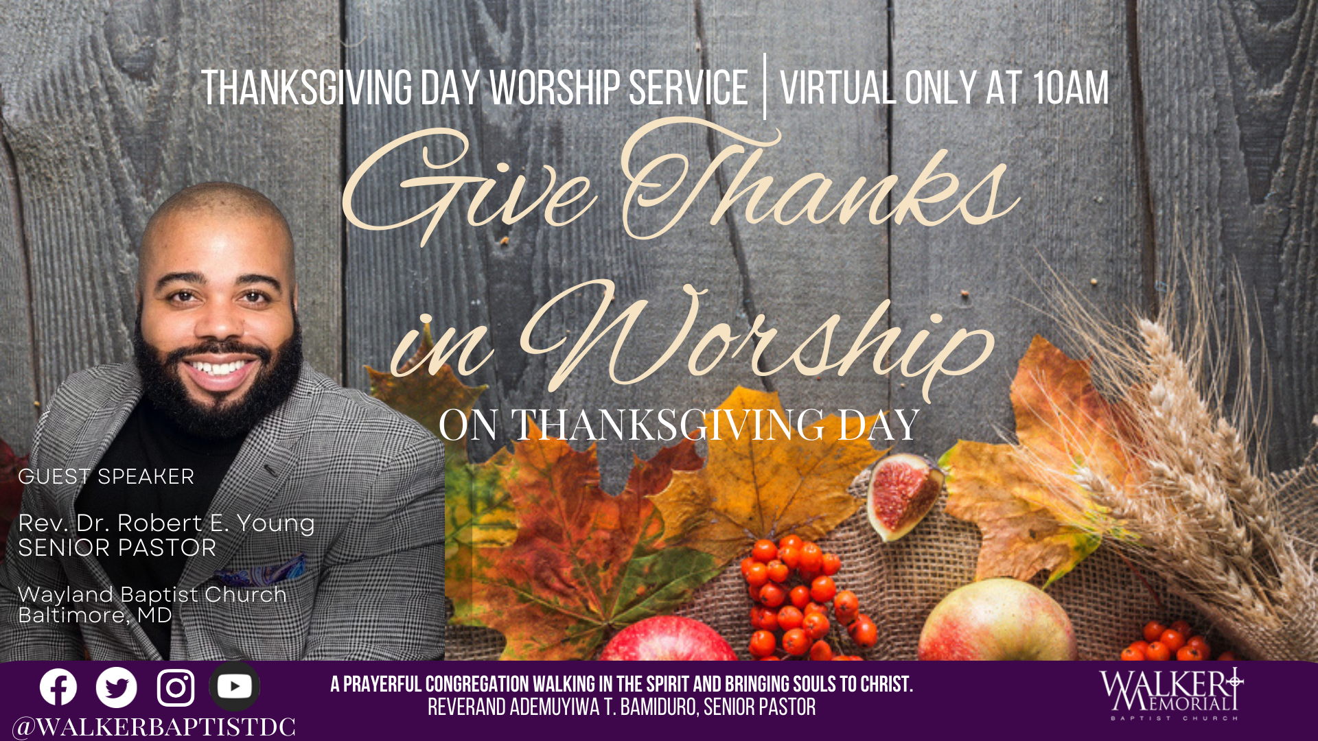 Thanksgiving Virtual Worship Service